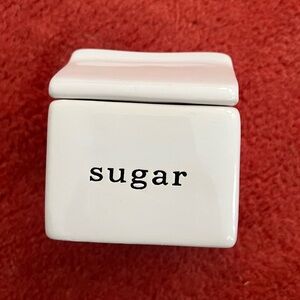 Crate&Barrel White Sugar Container